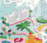 Large coloring poster - dubai - Urban nest
