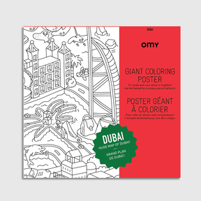 Large coloring poster - dubai - Urban nest