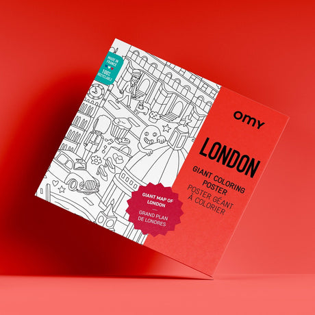 Large coloring poster - london - Urban nest