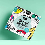 Large coloring poster - my first art poster - Urban nest