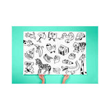 Large coloring poster - my first art poster - Urban nest