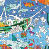 Large coloring poster - ocean - Urban nest