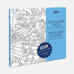 Large coloring poster - ocean - Urban nest