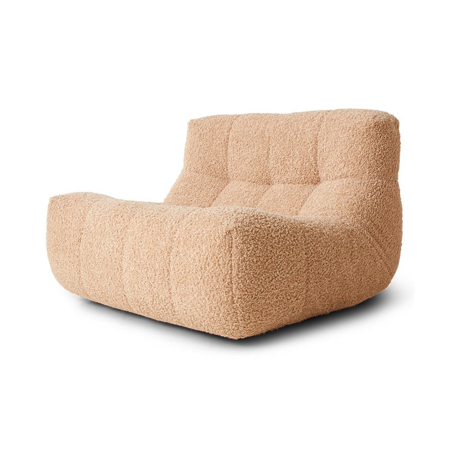 Lazy lounge chair - frizz, beige - Urban nest