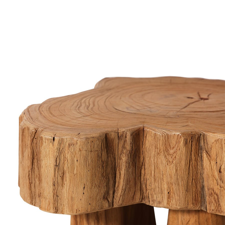 Log wooden stool - Urban nest