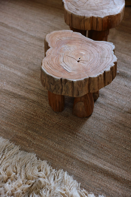 Log wooden stool - Urban nest