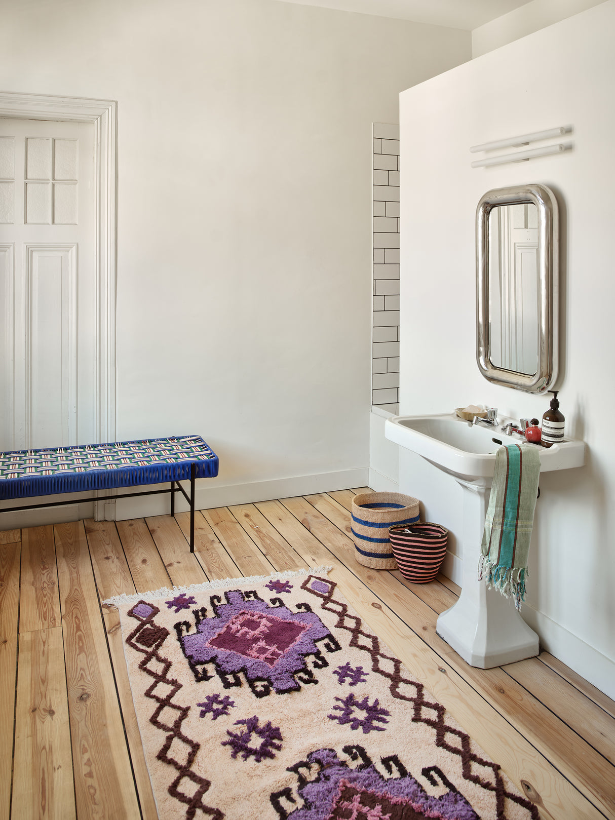 Bath mat bohemian