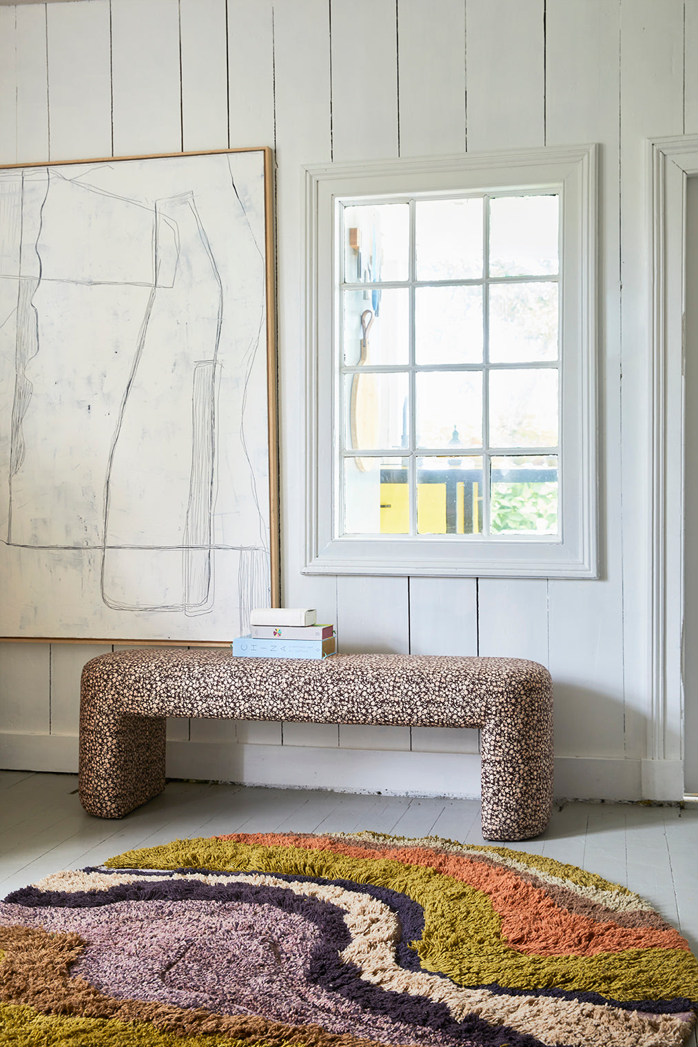 Round tufted rug gradient