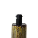 Ceramic lamp base reactive green