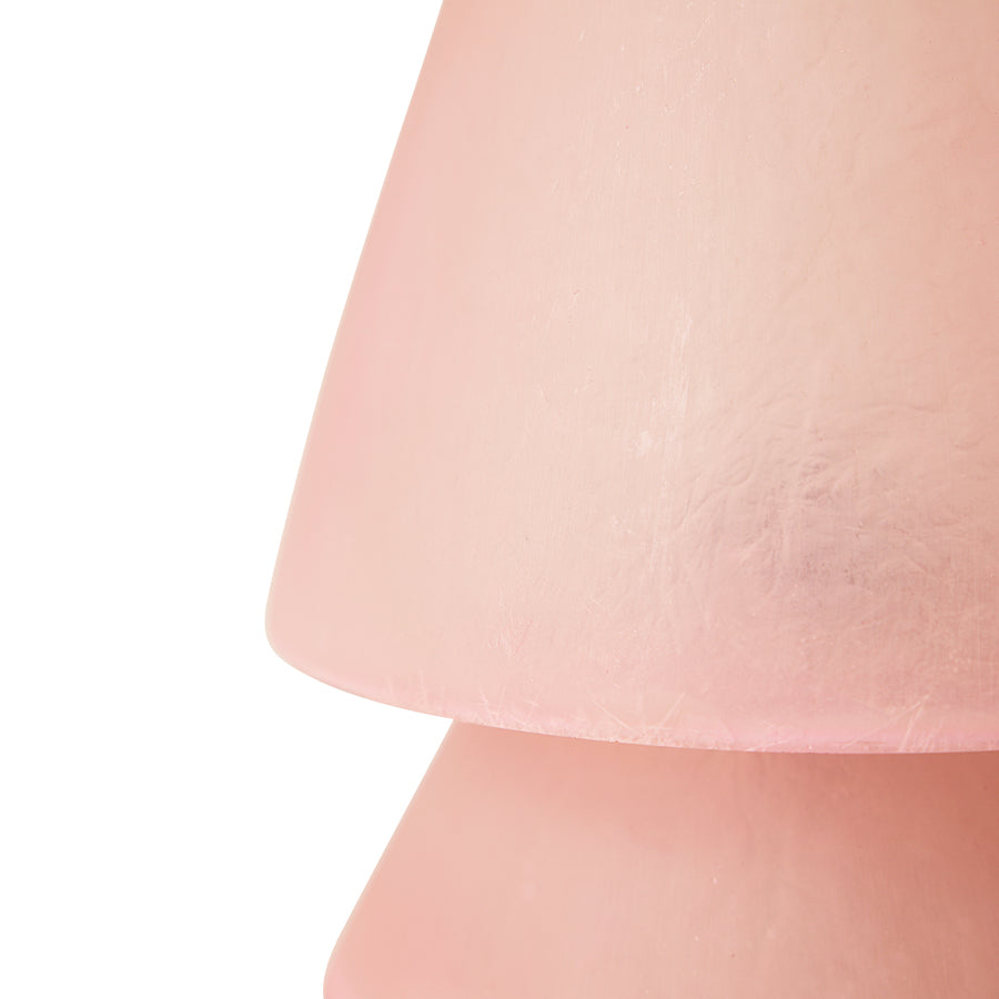Glassfiber table lamp - pink