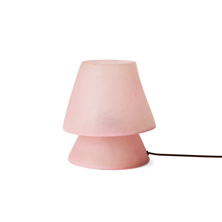 Glassfiber table lamp - pink