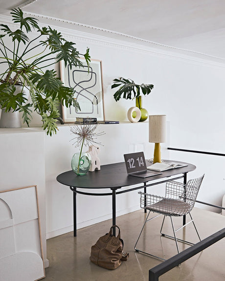 Metal wire chair with arms - silver - Urban nest