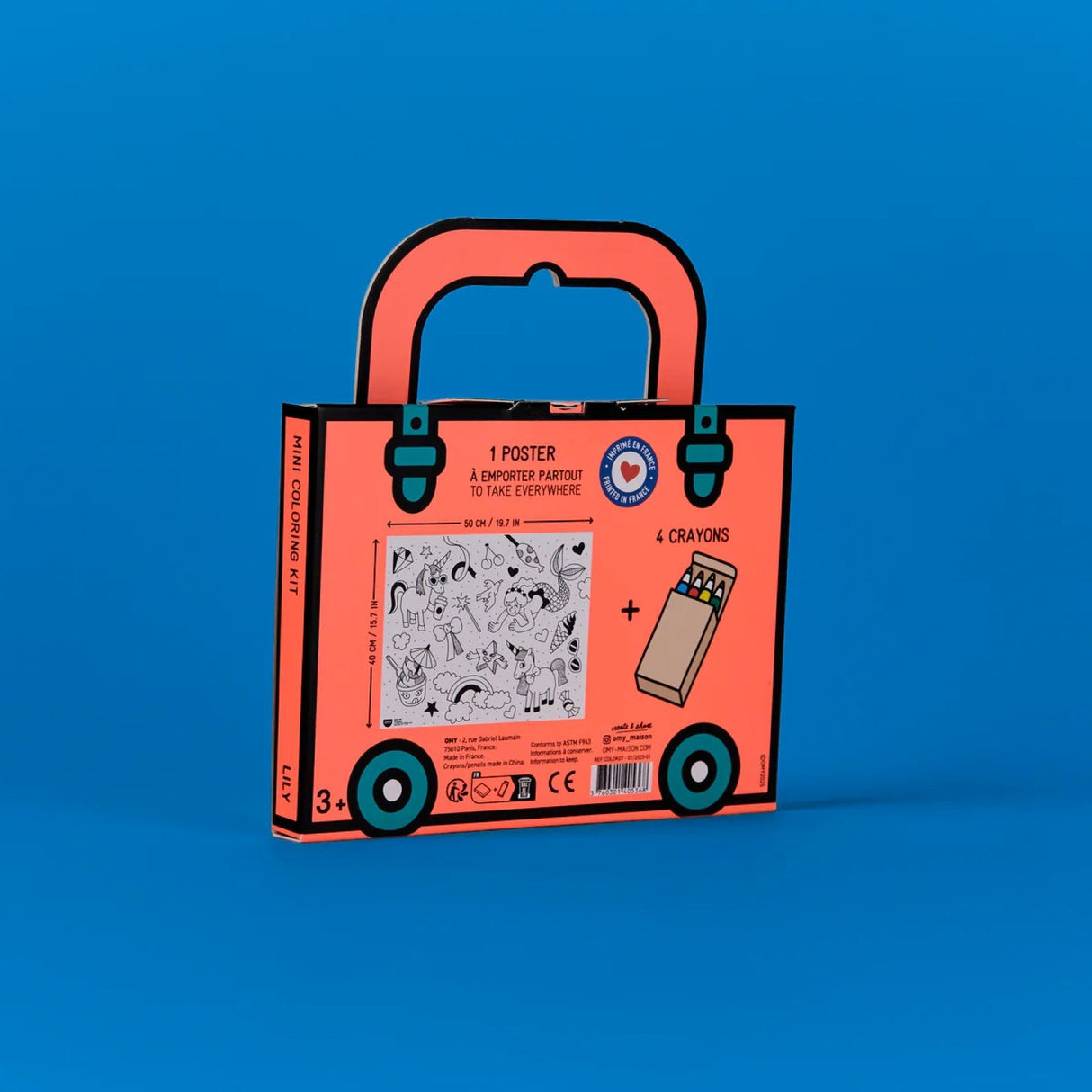 Mini coloring kit - lily - Urban nest