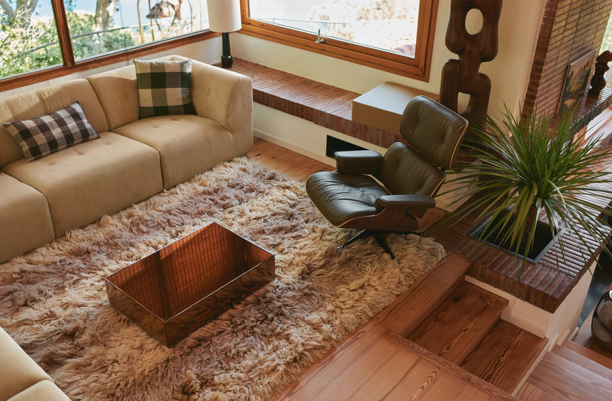 Mirror block coffee table - smokey brown - Urban nest