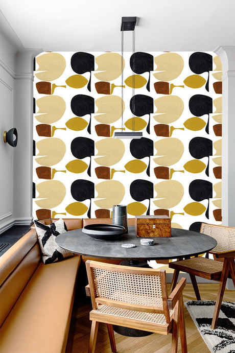 Modern curvy town wallpaper - Urban nest