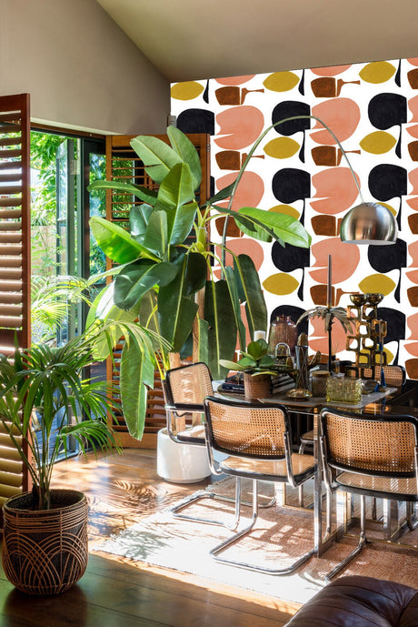 Modern curvy town wallpaper - Urban nest