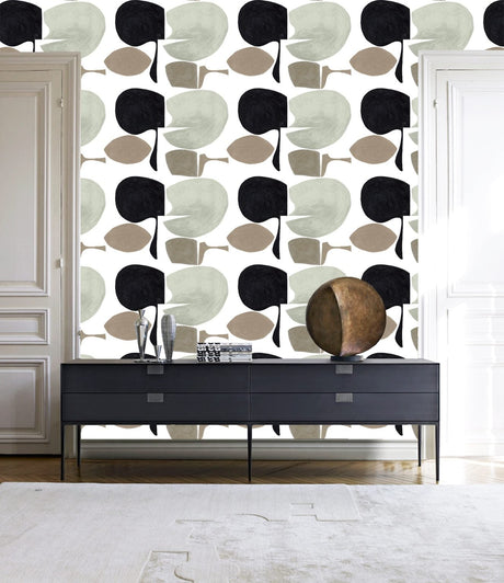 Modern curvy town wallpaper - Urban nest