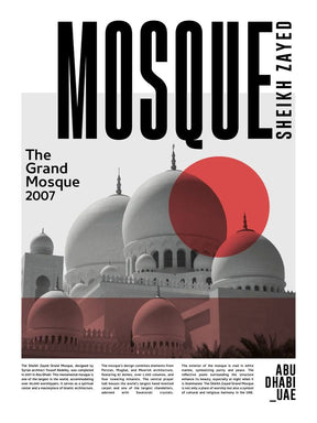 Mosque sheikh zayed poster - Urban nest