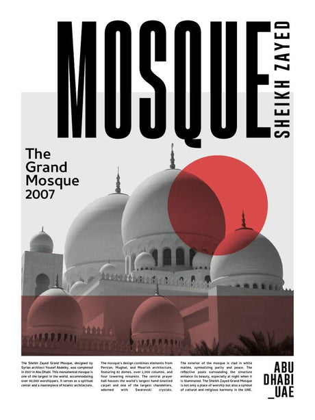 Mosque sheikh zayed poster - Urban nest