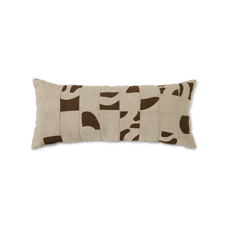 Natural patched cushion - Urban nest