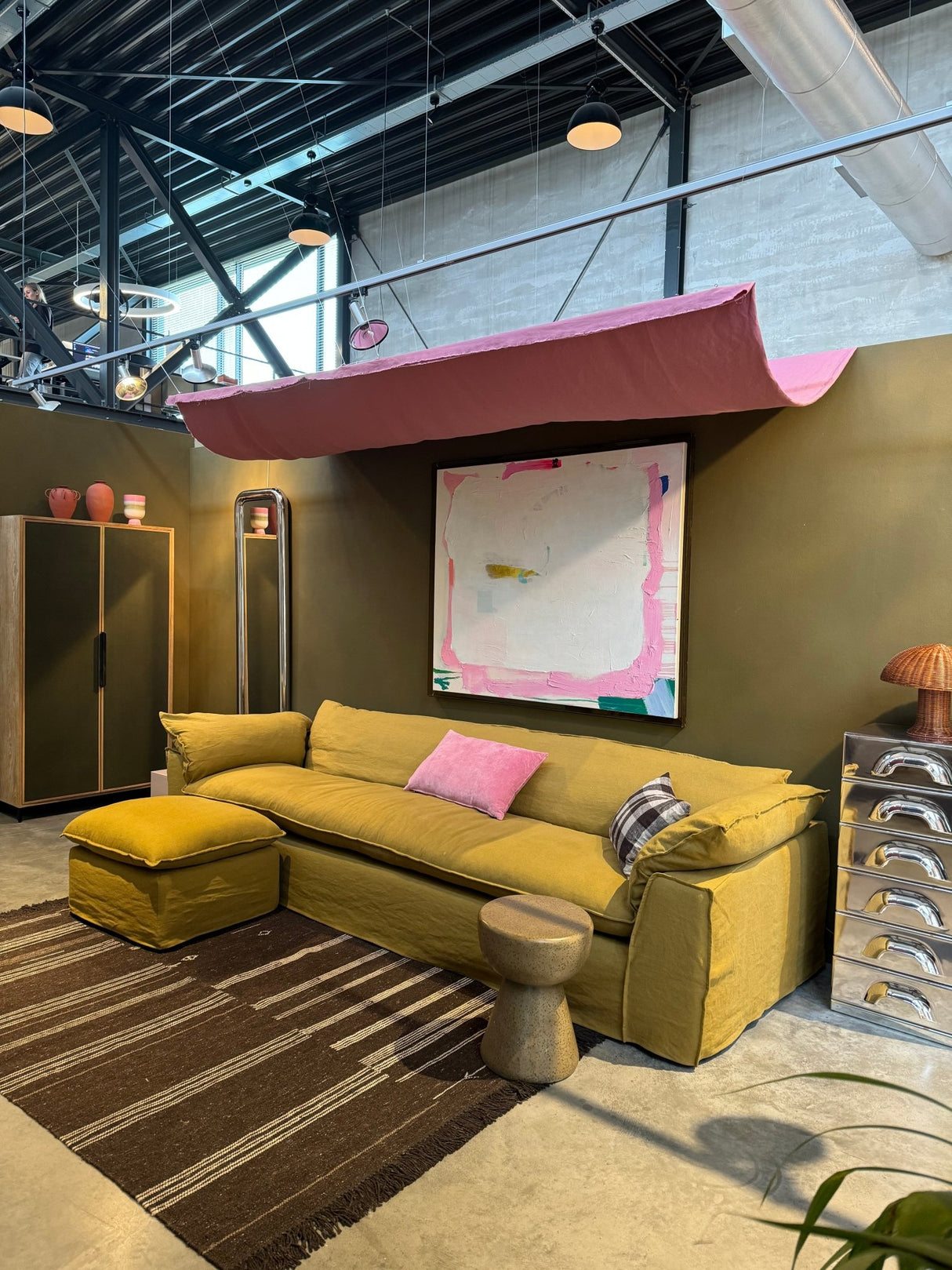 Nomad couch - linen, burnt ochre - Urban nest