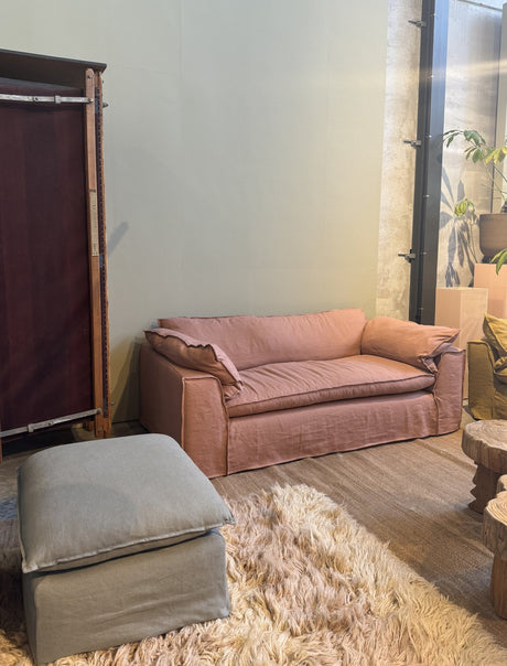 Nomad couch - linen, dusty rose - Urban nest