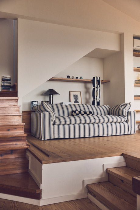 Nomad couch - rocco, chalkstripe - Urban nest
