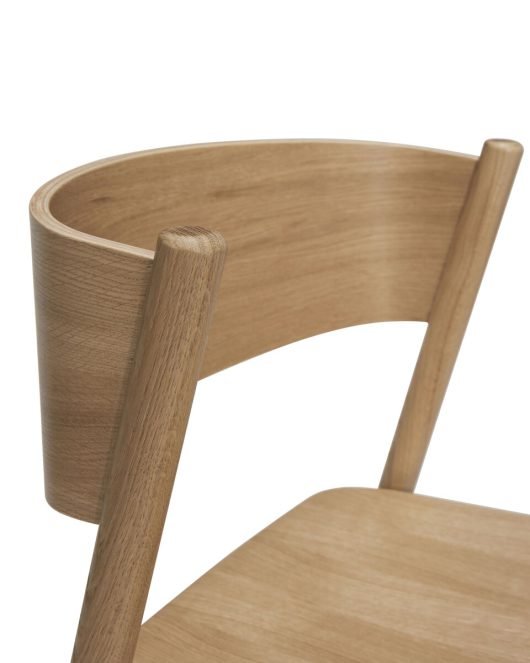 Oblique dining chair natural - Urban nest