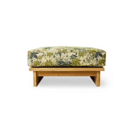 Outdoor hocker teak - botanical - Urban nest