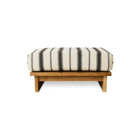 Outdoor hocker teak - chalkstripe - Urban nest