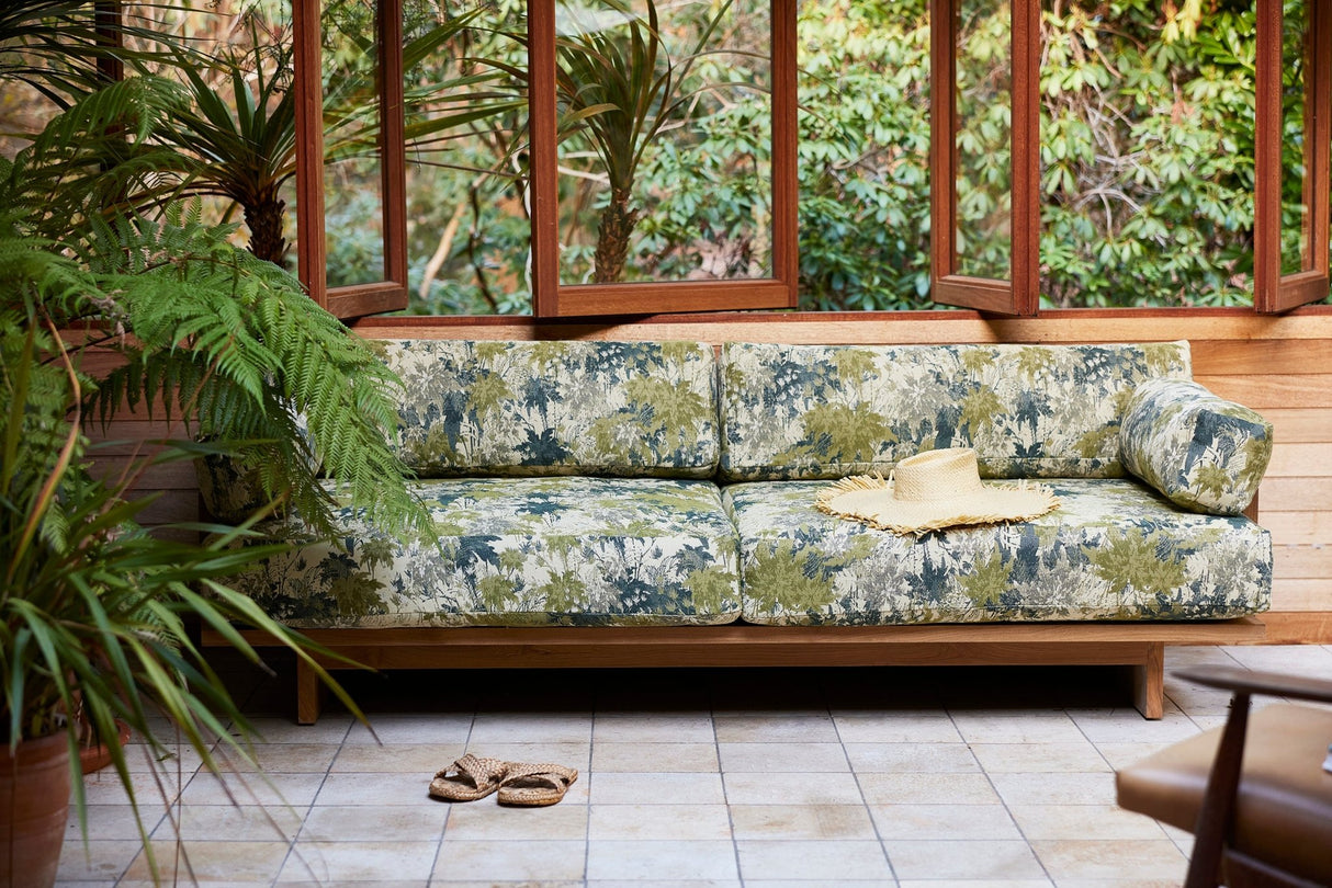 Outdoor sofa teak - botanical - Urban nest