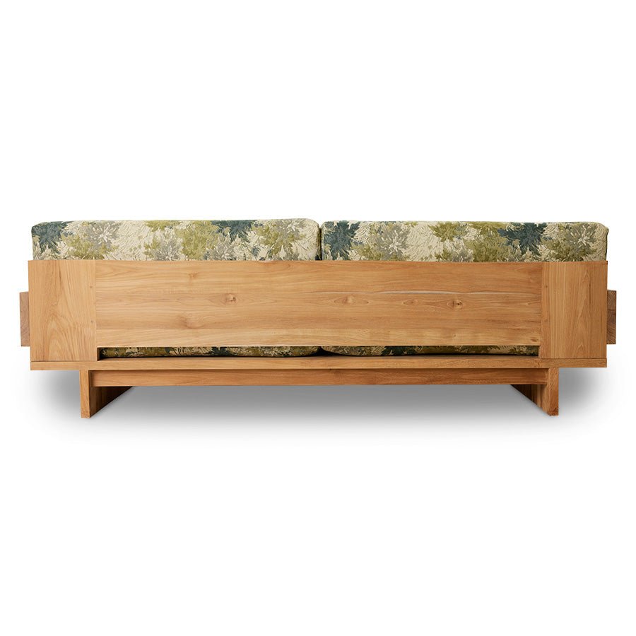 Outdoor sofa teak - botanical - Urban nest
