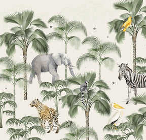 Palm Wildlife Wallpaper - Urban nest