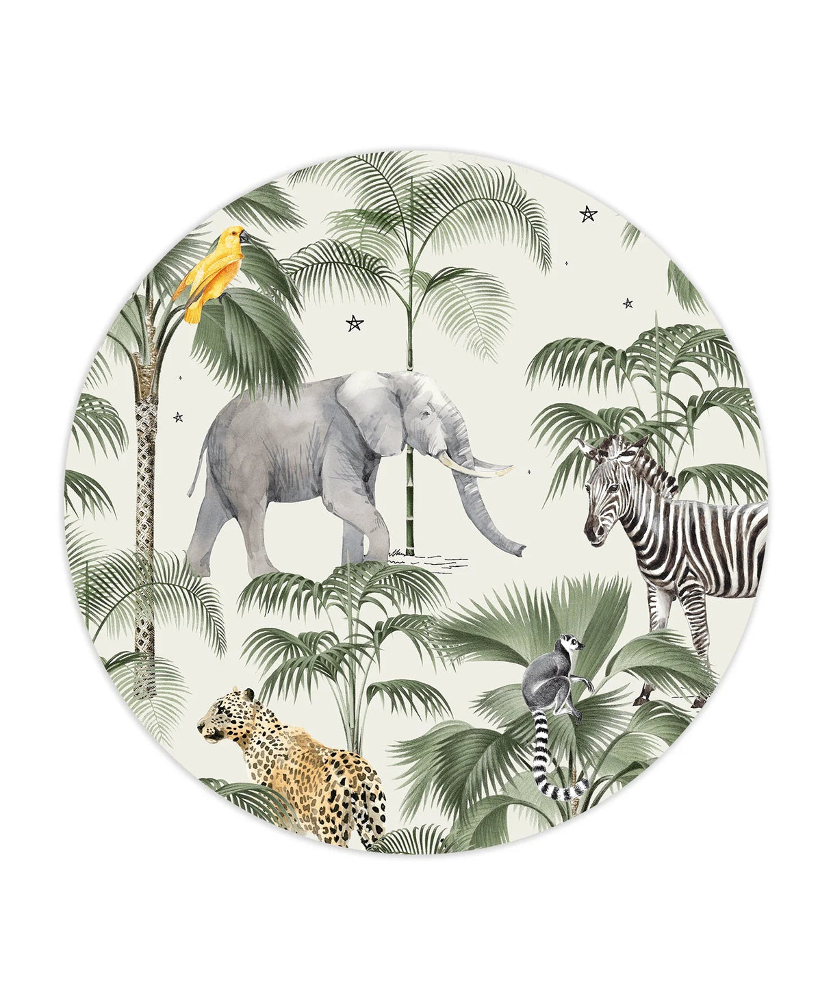 Palm Wildlife Wallpaper - Urban nest