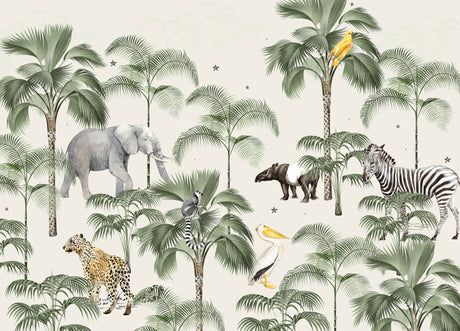 Palm Wildlife Wallpaper - Urban nest