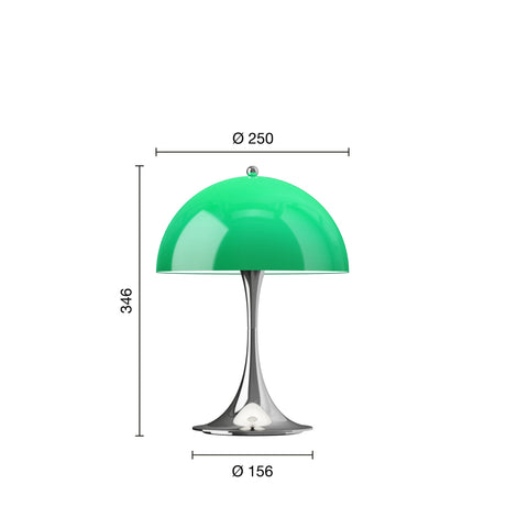 Panthella 250 chrome portable lamp | The originals - Urban nest