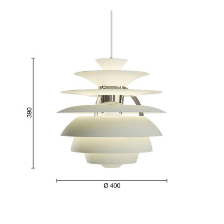 PH Snowball, Dusty green/high luster chrome plated - Urban nest