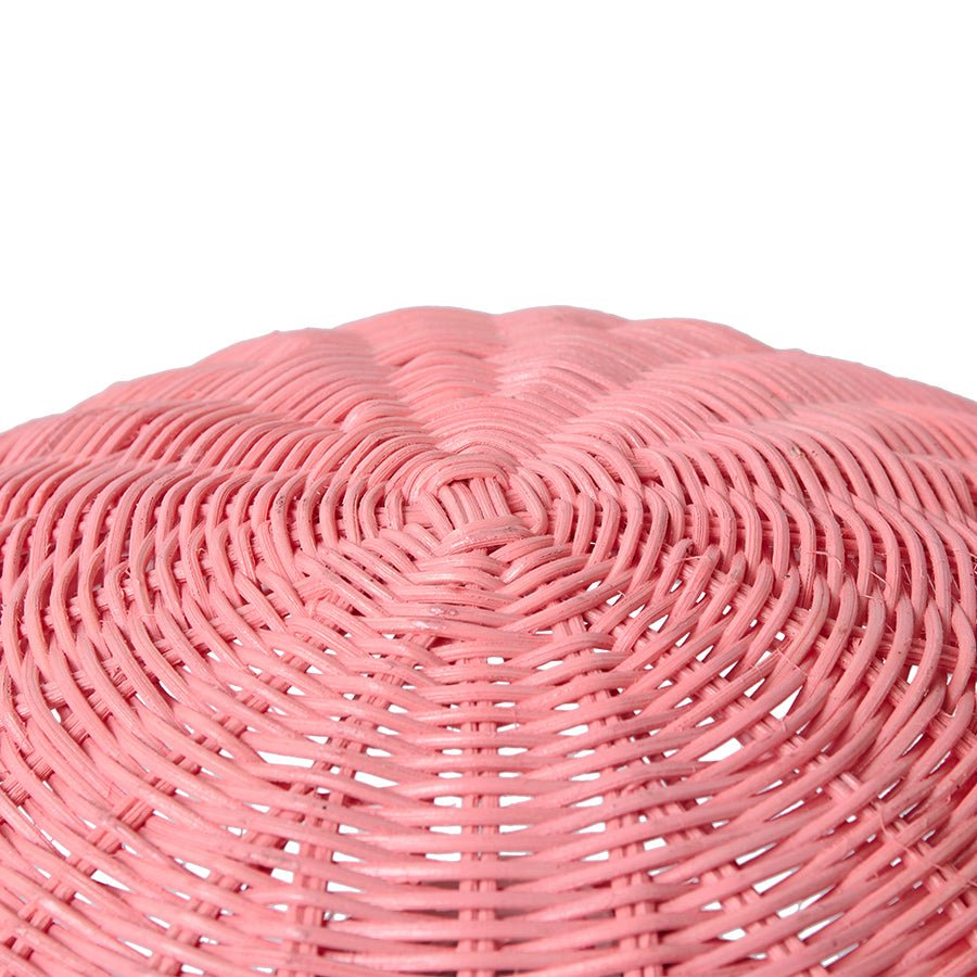 Rattan table lamp - blush - Urban nest