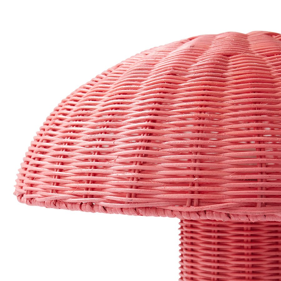 Rattan table lamp - blush - Urban nest