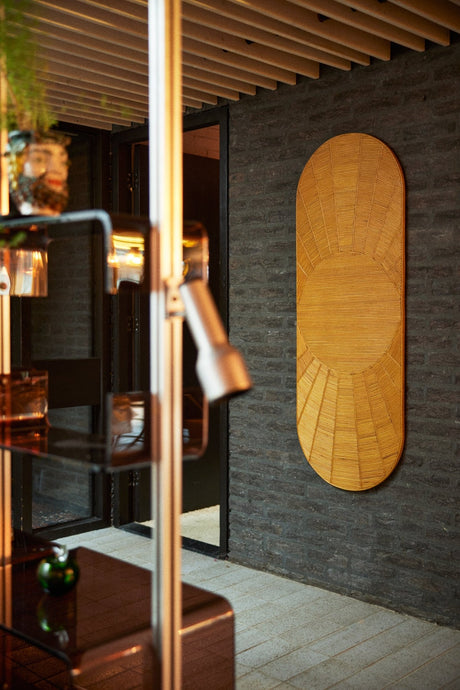 Rattan wall panel sun - Urban Nest