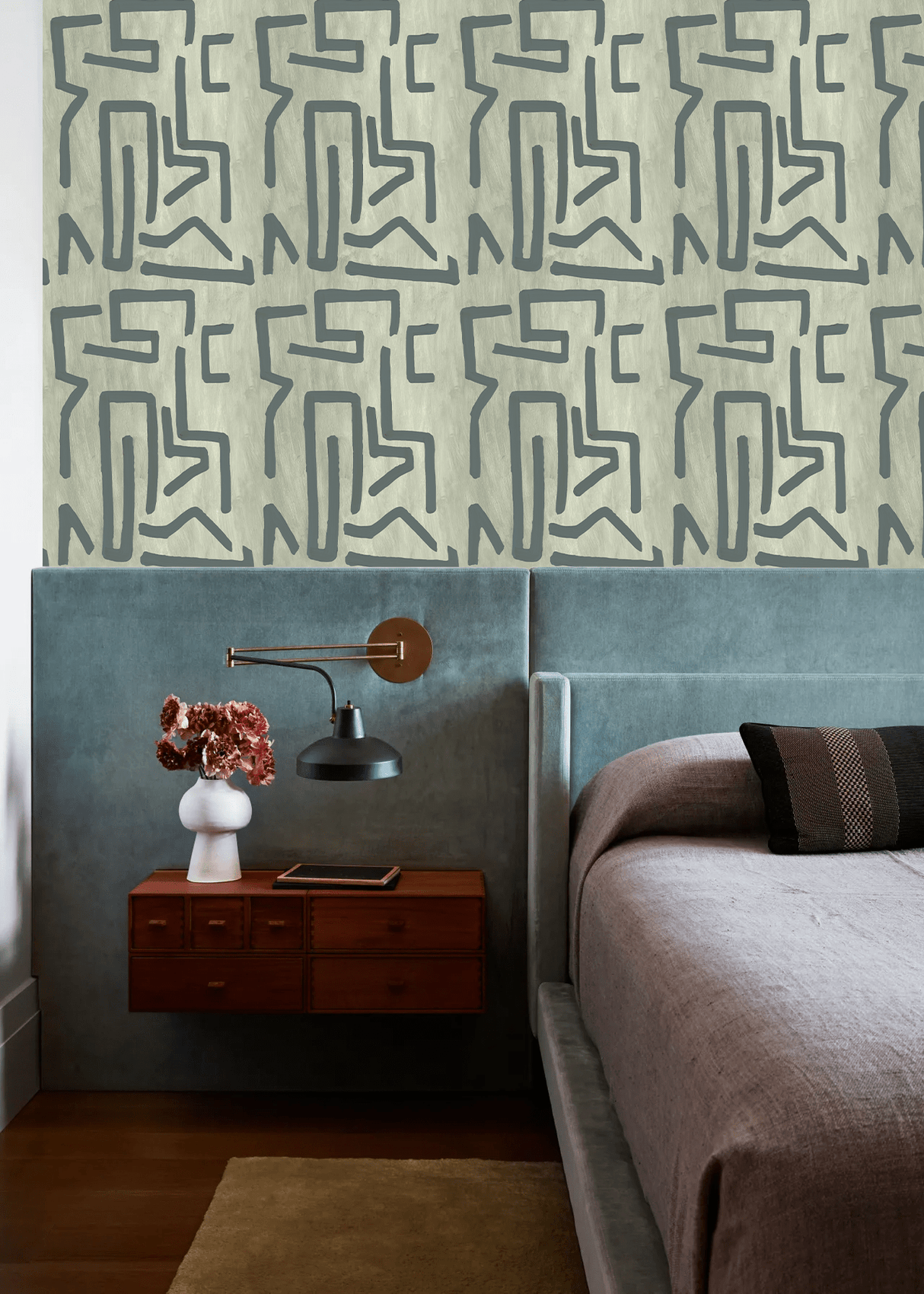Retro lines wallpaper - Urban nest