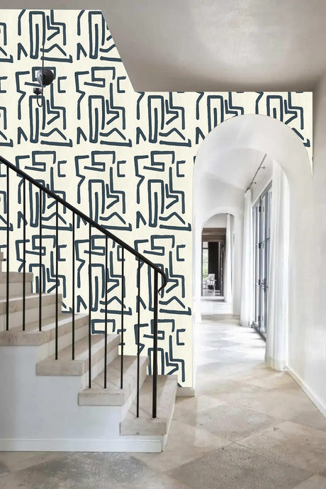 Retro lines wallpaper - Urban nest