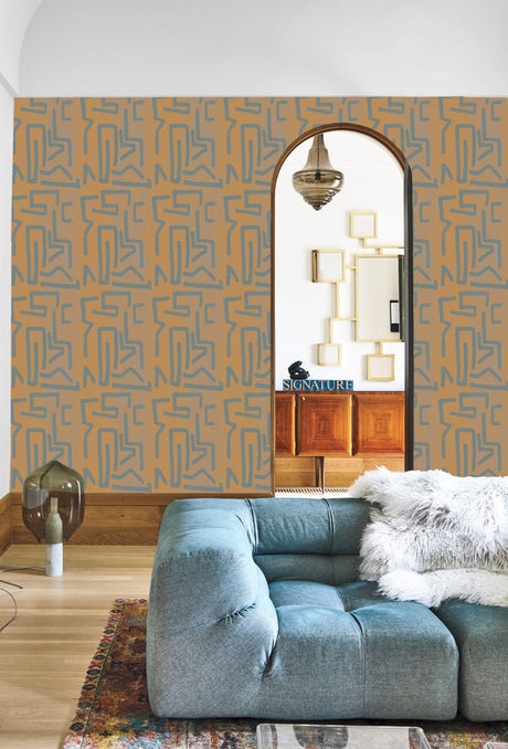 Retro lines wallpaper - Urban nest