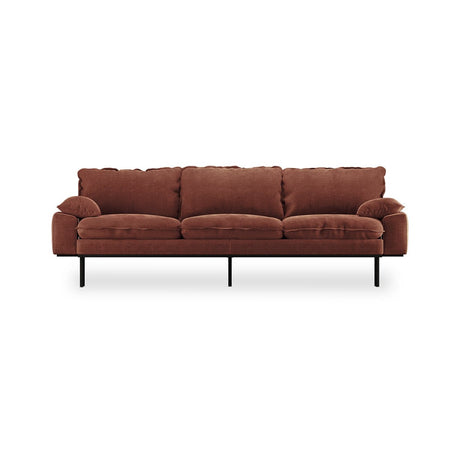 Retro sofa: 3 - seats royal velvet magnolia - Urban nest