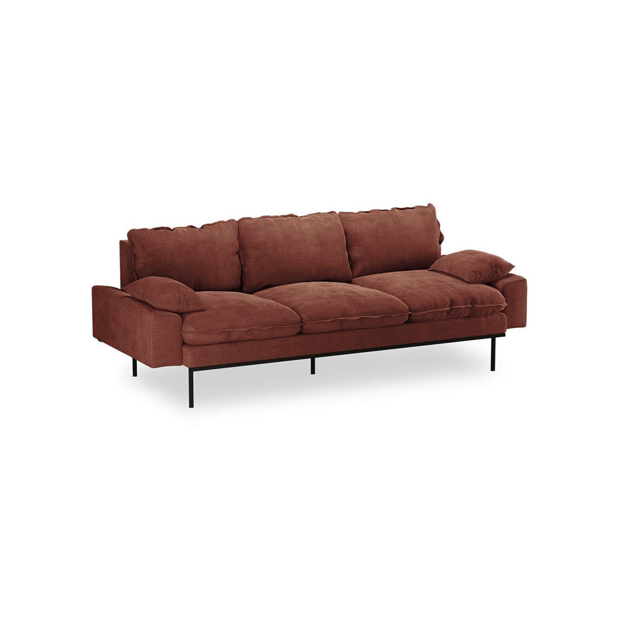 Retro sofa: 3 - seats royal velvet magnolia - Urban nest