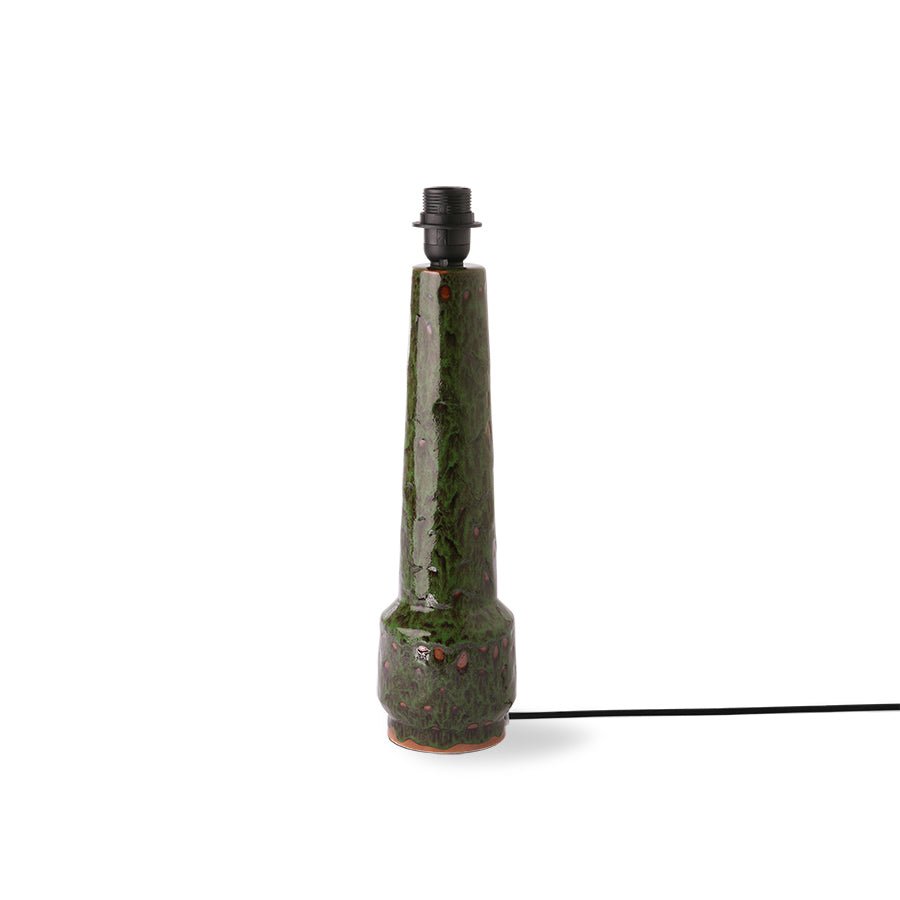 Retro stoneware lamp base green - Urban nest