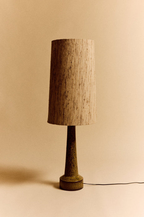 Retro stoneware lamp base - mustard - Urban nest