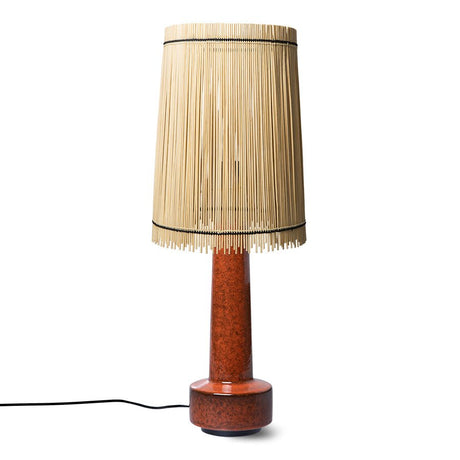 Retro stoneware lamp base - red - Urban nest