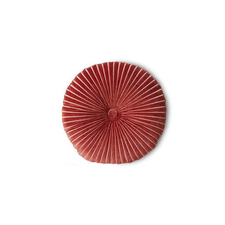 Round ripple cushion burgundy (ø35cm) - Urban nest