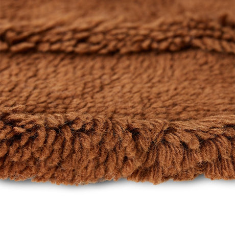 Round woolen rug mahogany - Urban nest